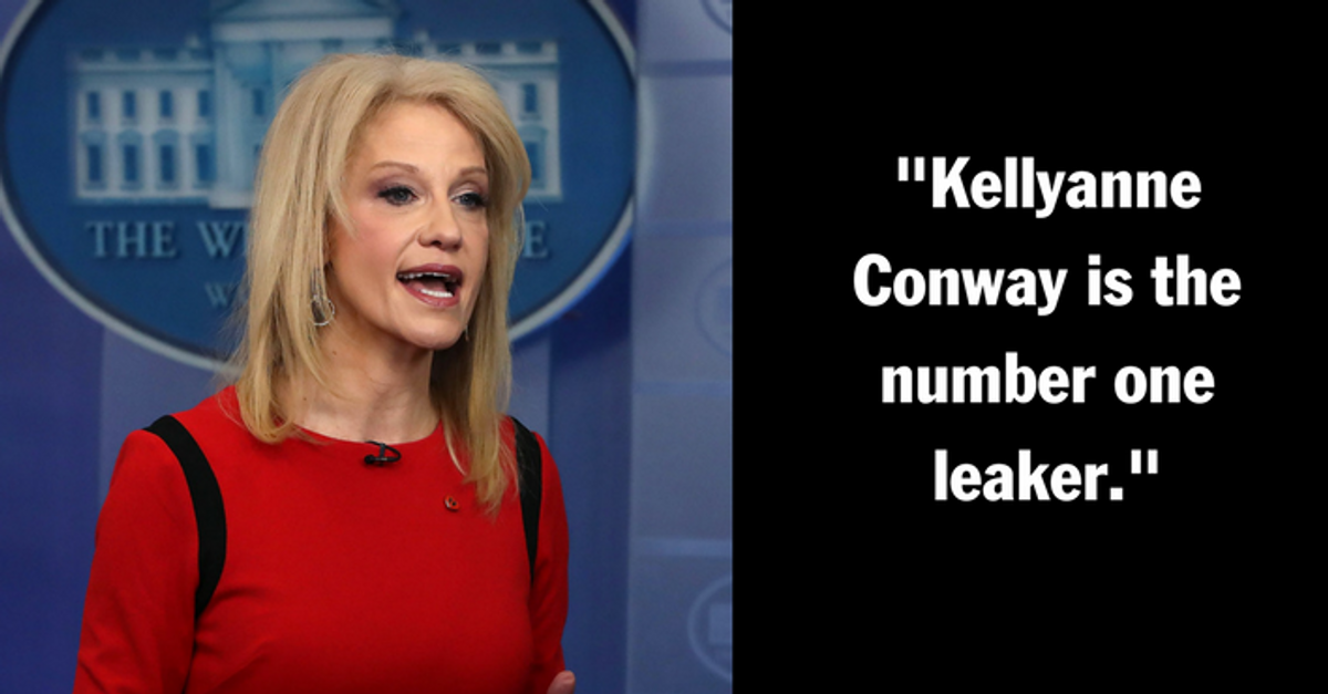 New Book Claims Kellyanne Conway Is the '#1 Leaker' in the White House