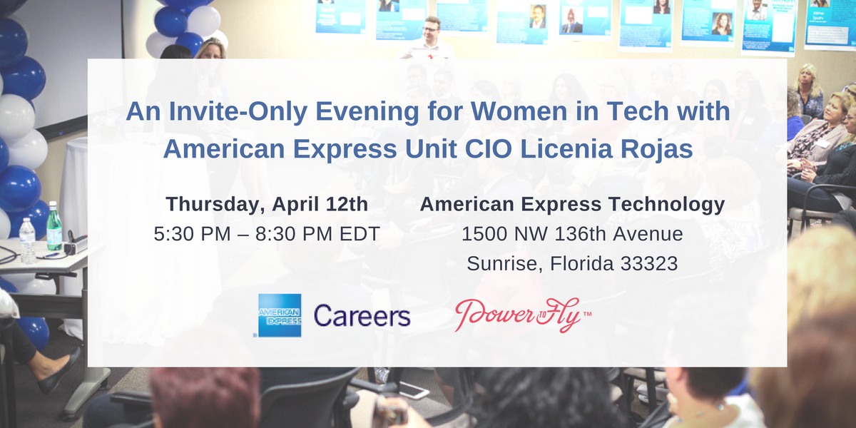 An Invite-Only Evening for Women in Tech with American Express Unit CIO Licenia Rojas