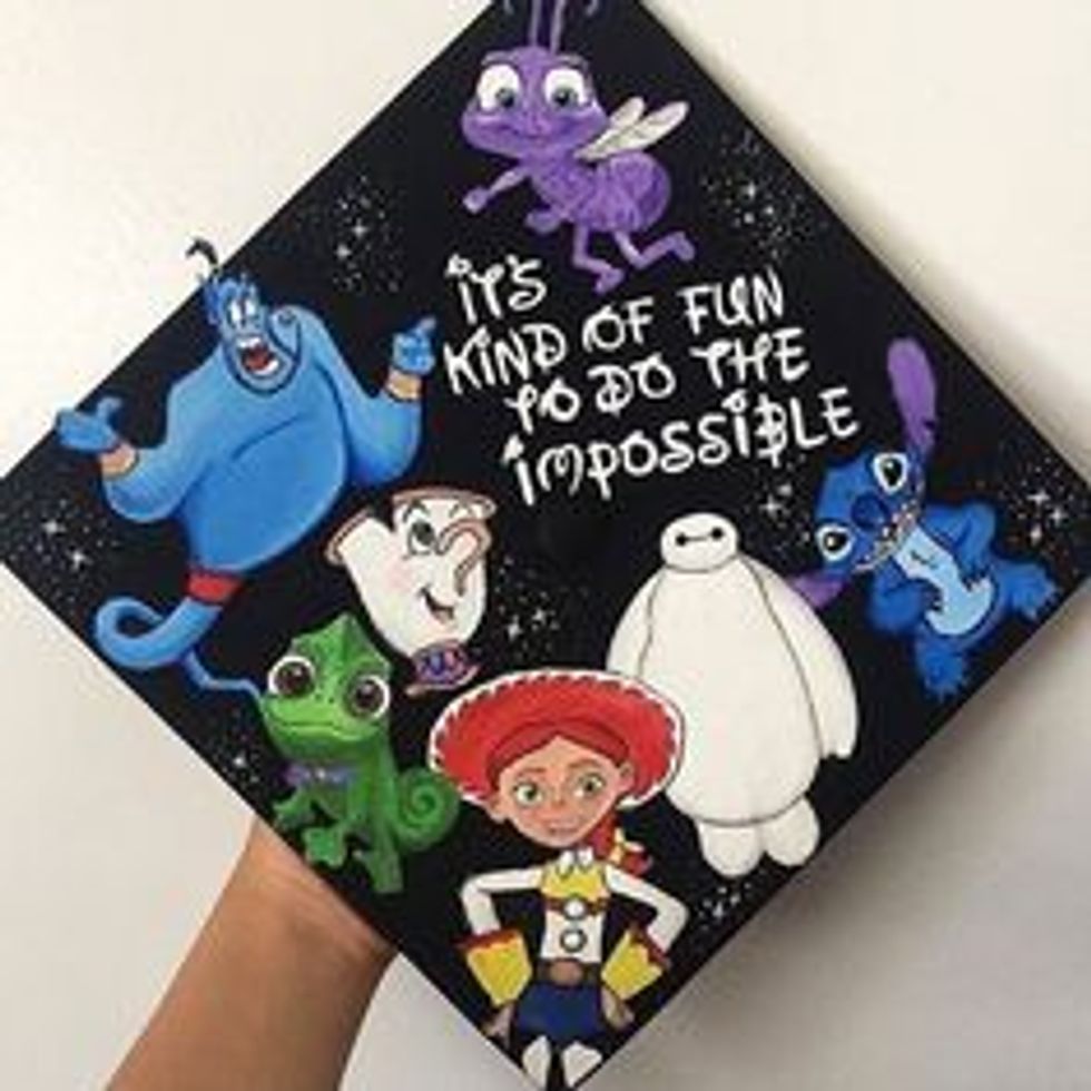 25 Graduation Cap Decoration Ideas For Disney Lovers