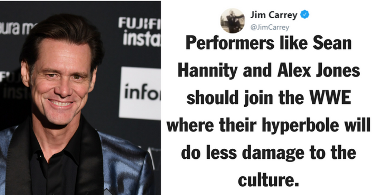 Jim Carrey's Latest Painting Torches Sean Hannity, Fox News & Sinclair Broadcasting