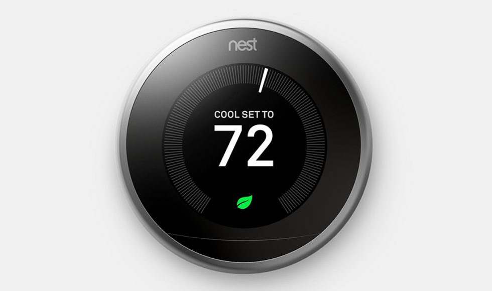 a photo of Nest smart thermostat