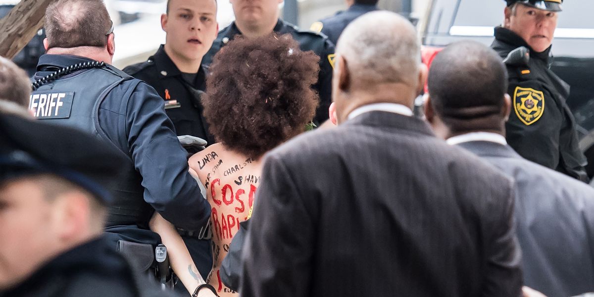 Protester at Bill Cosby Trial Charged With Disorderly Conduct