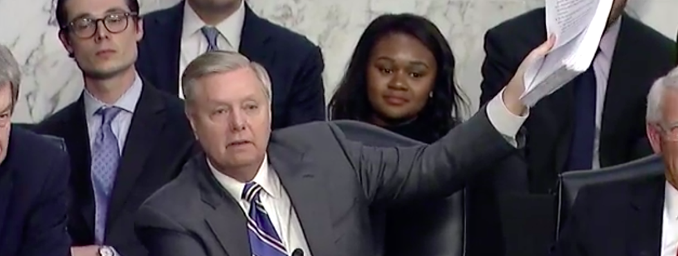 photo of congressman testifying