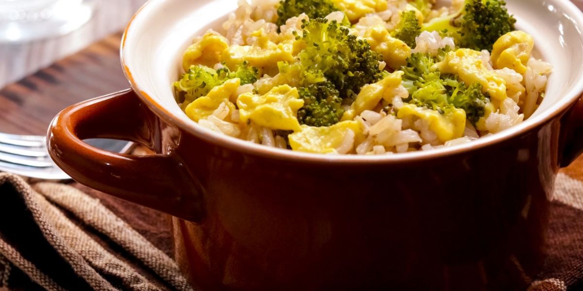 Vegan Cheesy Broccoli and Brown Rice Pilaf - My Recipe Magic