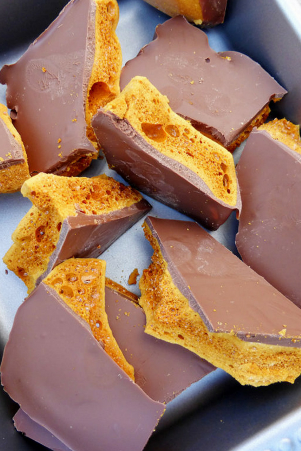 Chocolate (also known as Cinder Toffee) My