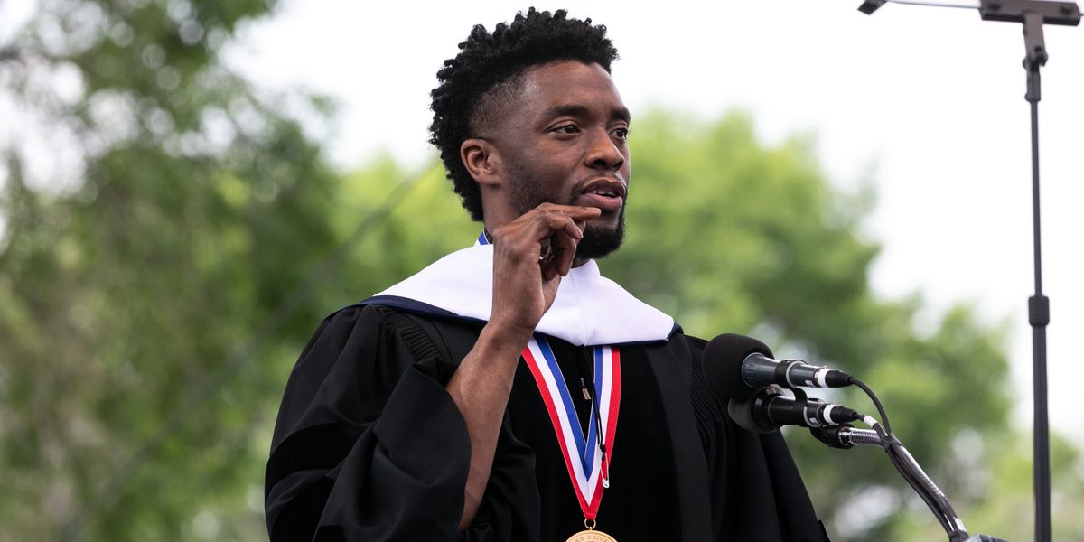 Chadwick Boseman Delivers Commencement Speech at His Alma Mater