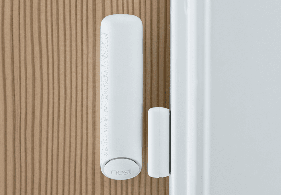 Photo of door sensor for smart home security system