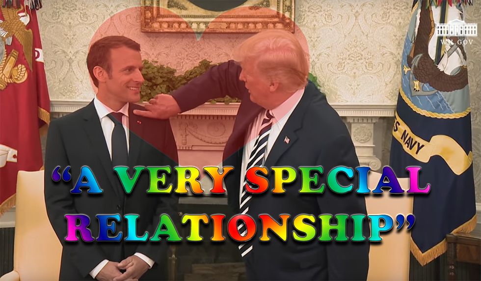 Trump And Macron: L'AMOUR! Wonkagenda For Wed., April 25, 2018
