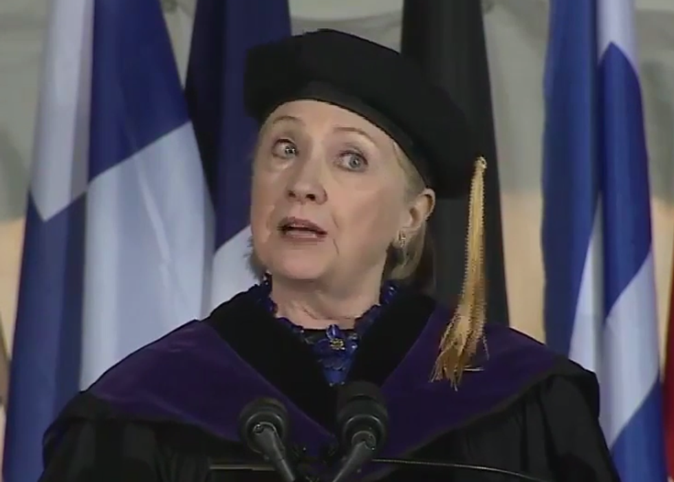 Hillary Clinton Celebrates Wellesley Commencement By Reading Donald Trump's Sad Ass FOR FILTH