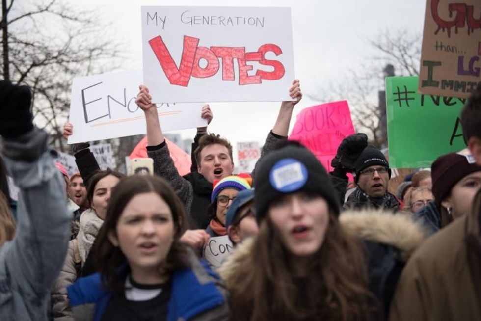 It's Time For The Teen Gun-Grabbing WALKOUT!