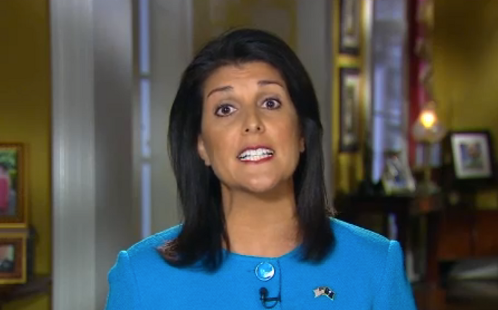 Gov. Nikki Haley Wishes Donald Trump Wouldn't Act So Ugly To The Minorities, Bless His Heart