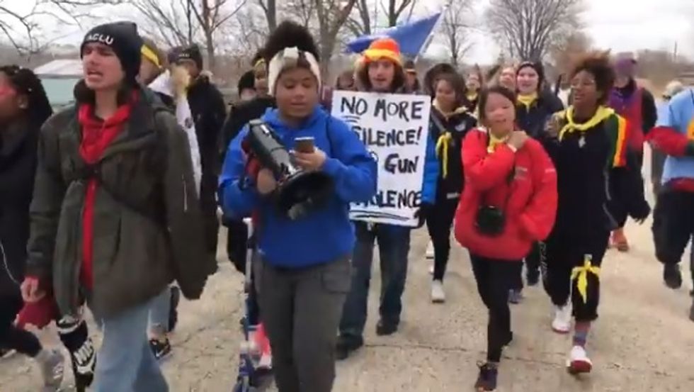 Wisconsin Teens March 50 Miles To Yell About Guns On Paul Ryan's Lawn