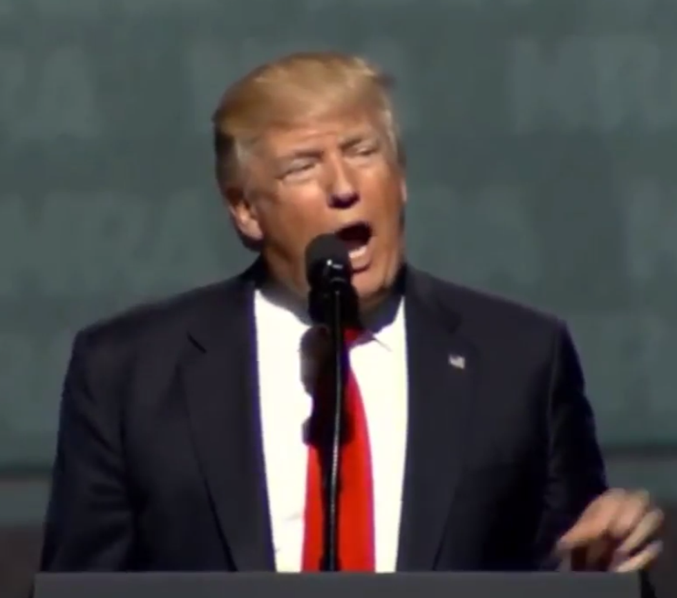 Donald Trump Kicks Shit With Weird Scary Losers At NRA