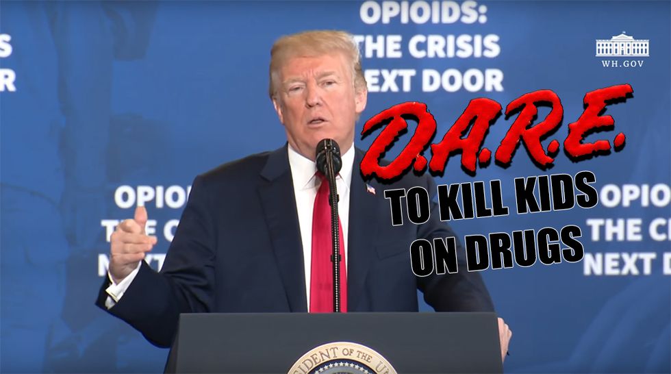 Too Many Kids Dying From Drugs, Trump Wants To Kill Them Instead. Wonkagenda For Tues., March 20, 2018