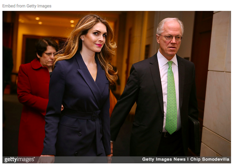 My Goodness, Why Are We Being So Mean To That Nice Hope Hicks???
