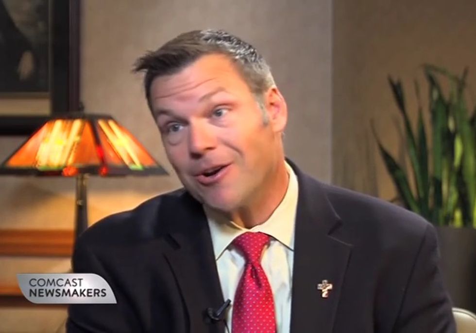 Kris Kobach Will Make Voting Great Again! (Offer Valid For Old White Republicans Only)