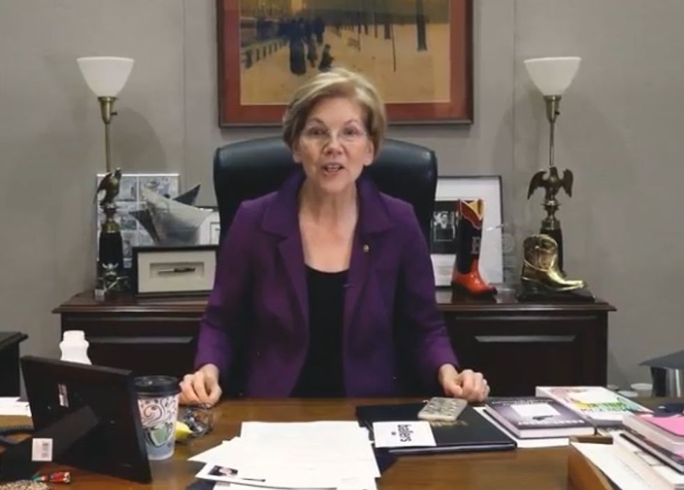 Professor Elizabeth Warren Grades Betsy DeVos's First Year, Is All Out Of Fs To Give