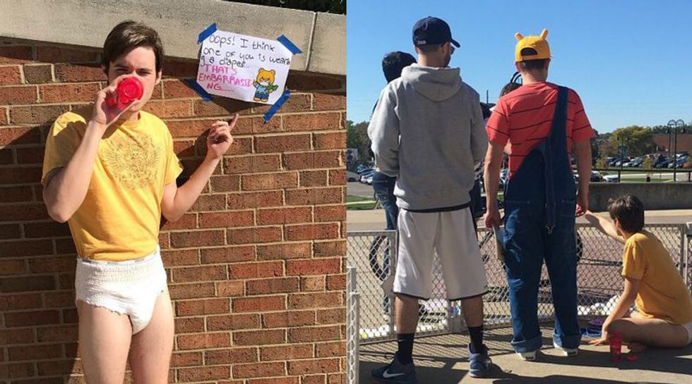 College Student Has Shitfit About 'Shithole' Group After Shitty Diaper Protest Goes Poof