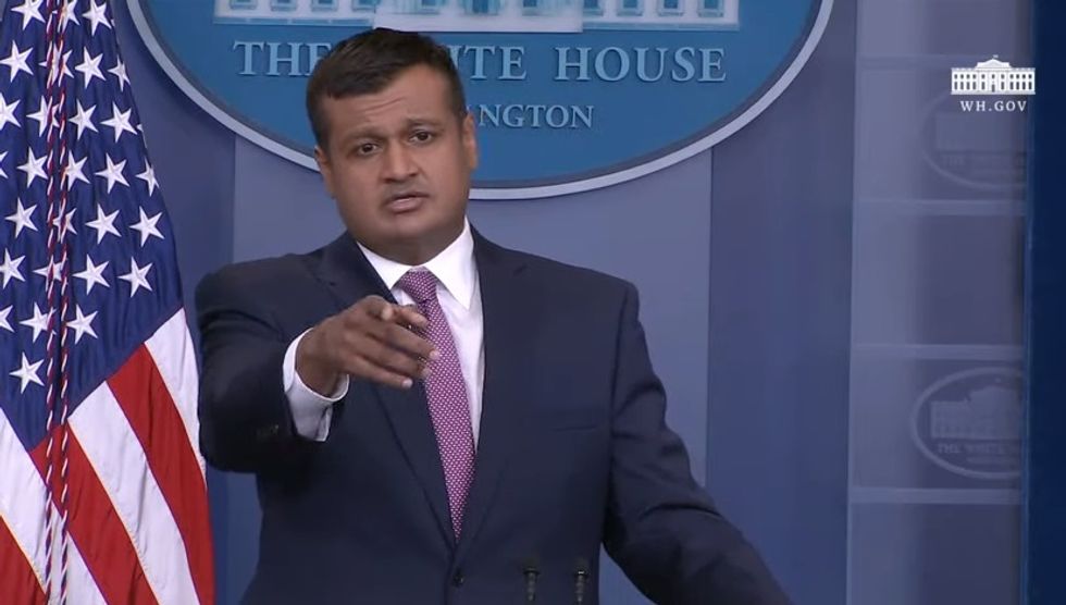 Let's Watch Nice Young Man Raj Shah Do First White House Press Briefing, Get Eaten Alive