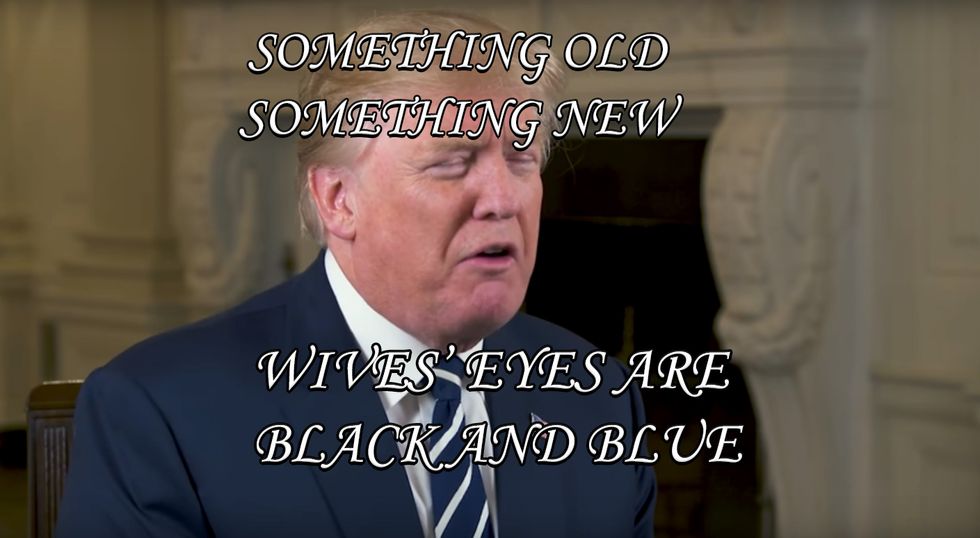 Trump Defends Wife Beaters. Wonkagenda For Mon., Feb. 12, 2018
