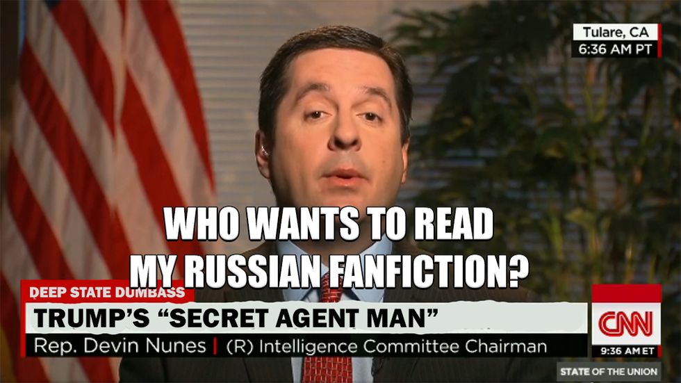 Story Time With Devin Nunes. Wonkagenda For Thurs., Feb. 1, 2018