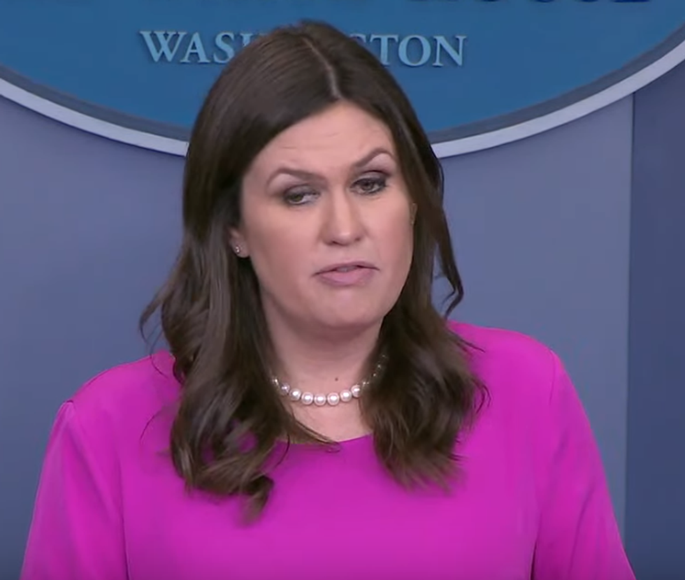 Trump And Sarah Huckabee Sanders Hope Democrats Don't FORCE THEM To Kick DREAMers In Face Repeatedly