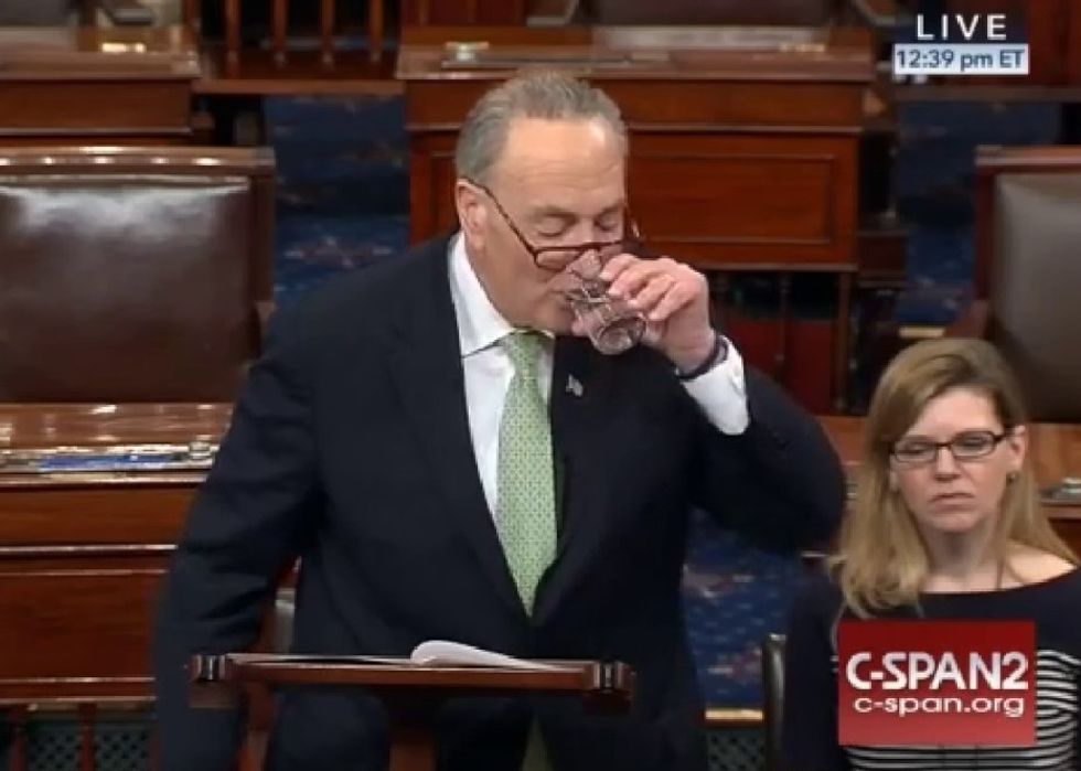 Chuck Schumer Tells Trump To Stick The Border Wall Up His Culo Gordo