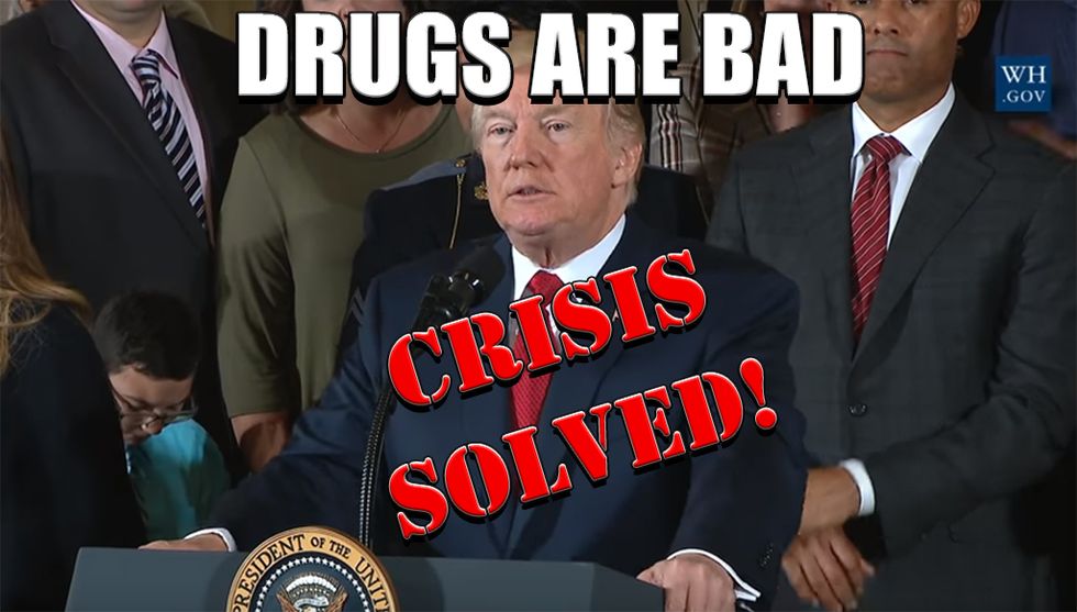 Trumpland Appoints 24-Year-Old Frat Bro To Solve Opioid Crisis. All Better Now?