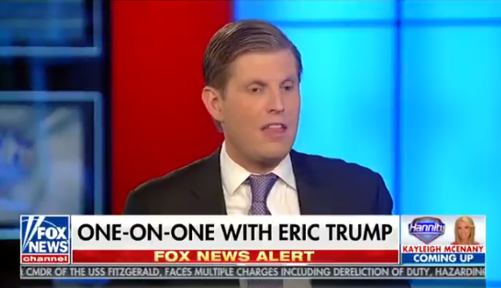 Eric Trump With Perfect Defense: Donald Trump Too Greedy To Be Racist!