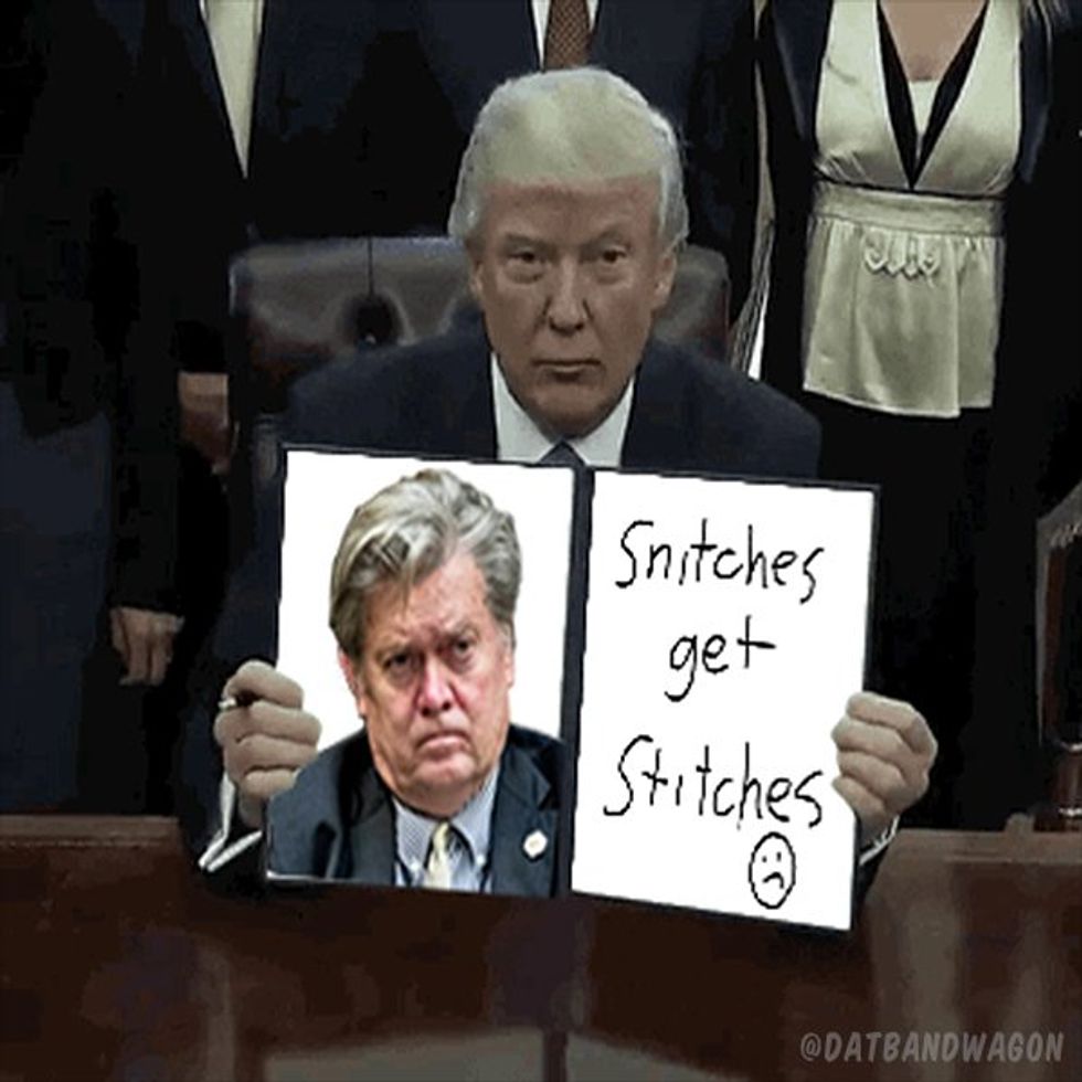 Steve Bannon Too Busy Sucking Own Cock To Answer Trey Gowdy's Questions