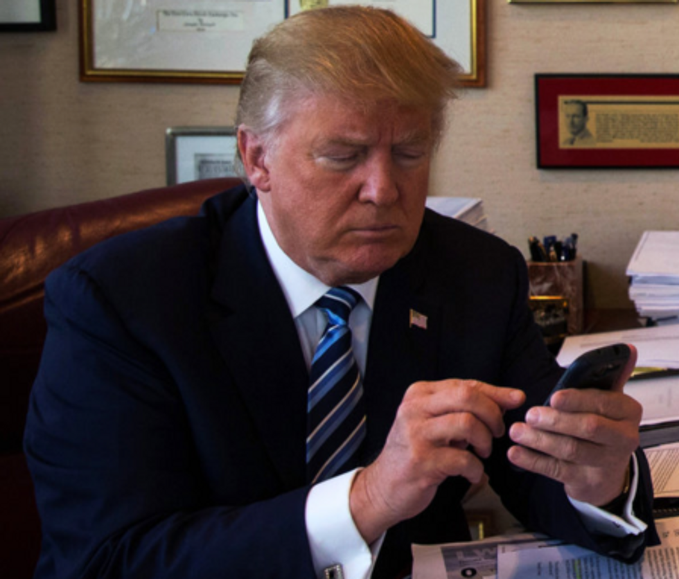 Trump Back To Work Watching 'Fox & Friends' And Twitter-Bitching About Huma Abedin