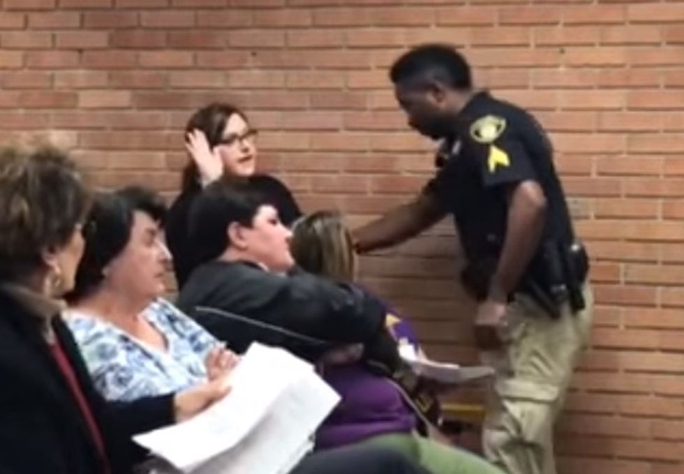 Hero Louisiana Cop Protects Public From Mouthy Middle School Teacher Who Wants Decent Pay