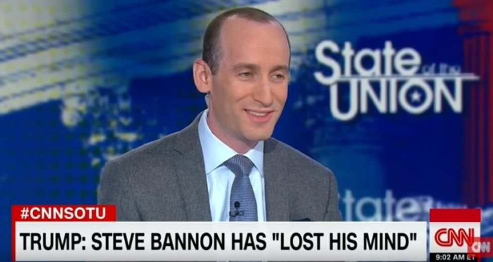 Jake Tapper Disembowels Stephen Miller Then Wipes His Gut Blood On His Face Like In A Horror Movie