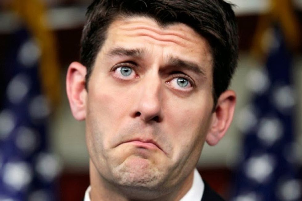Paul Ryan Campaigning With Donald Trump, But SHHHHHHHH, It's Too Embarrassing!