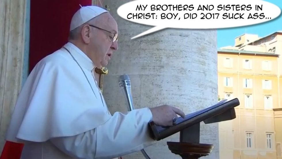 Pope Francis Hated 2017 As Much As You Did