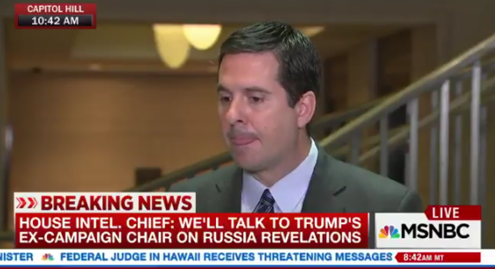 'Recused' Shitweasel Devin Nunes Will Obstruct Justice For Trump If It's The Last Thing He Does!