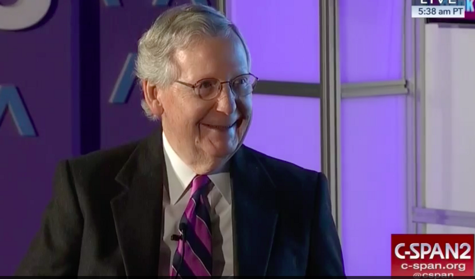 Kill Us Now: Axios's Mike Allen And Mitch McConnell Have An Event