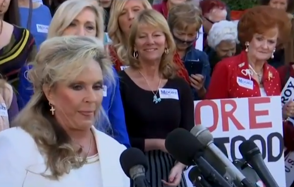 Kayla Moore All 'Who Cares If Roy Molested Kids? LET'S TALK ABOUT FAGS!'