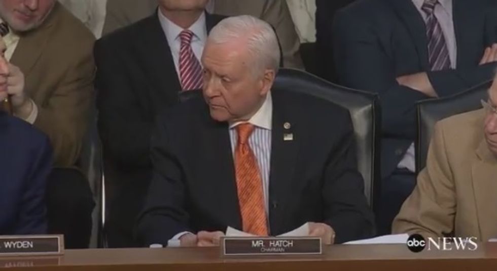 Sherrod Brown And Orrin Hatch In FRACAS And HULLABALLOO Over Shitty Senate Tax Cut For Rich People Only
