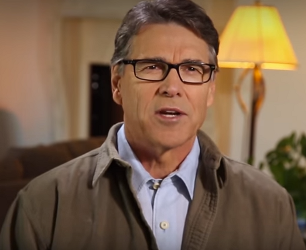 Rick Perry's Energy Department: Yeah, FUCK YOU, SCIENCE!
