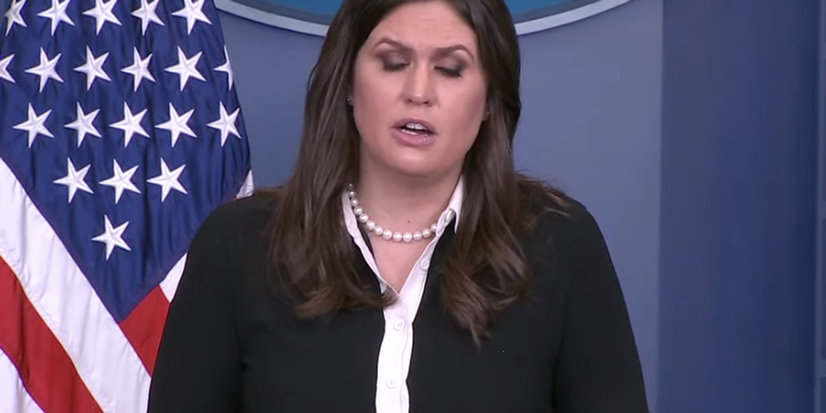 Sarah Huckabee Sanders Explains Why Trump Is Thin-Skinned Weenus Who ...