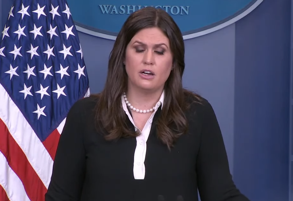 Sarah Huckabee Sanders Explains Why Trump Is Thin-Skinned Weenus Who Twitter-Punches Girls
