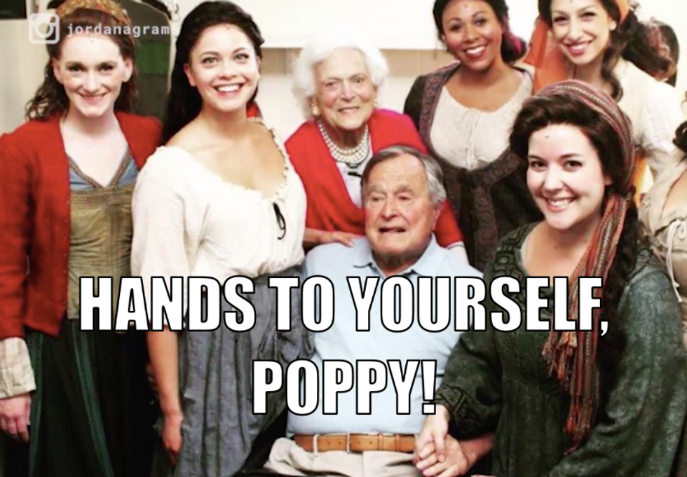 Wait, You Don't Want Poppy Bush To Grab Your Ass From His Wheelchair? WHY EVER NOT?