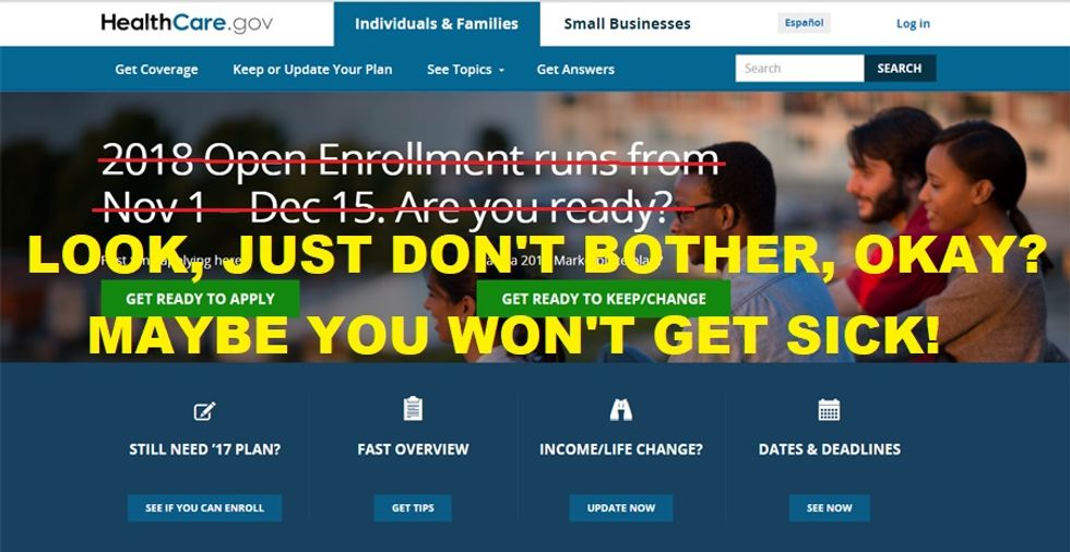 Trump Axing Obamacare Ads Could Leave 1.1 Million More Uninsured. See? Failing!