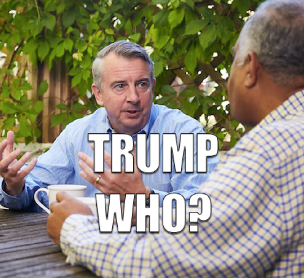 Virginia Republican Ed Gillespie Just Can't Rub Off The Trump Stank!