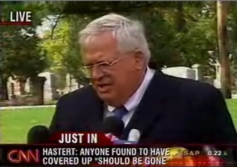 Newsweek: Other Than The Pedophilia, Mr. Hastert, What's On Your Mind These Days?