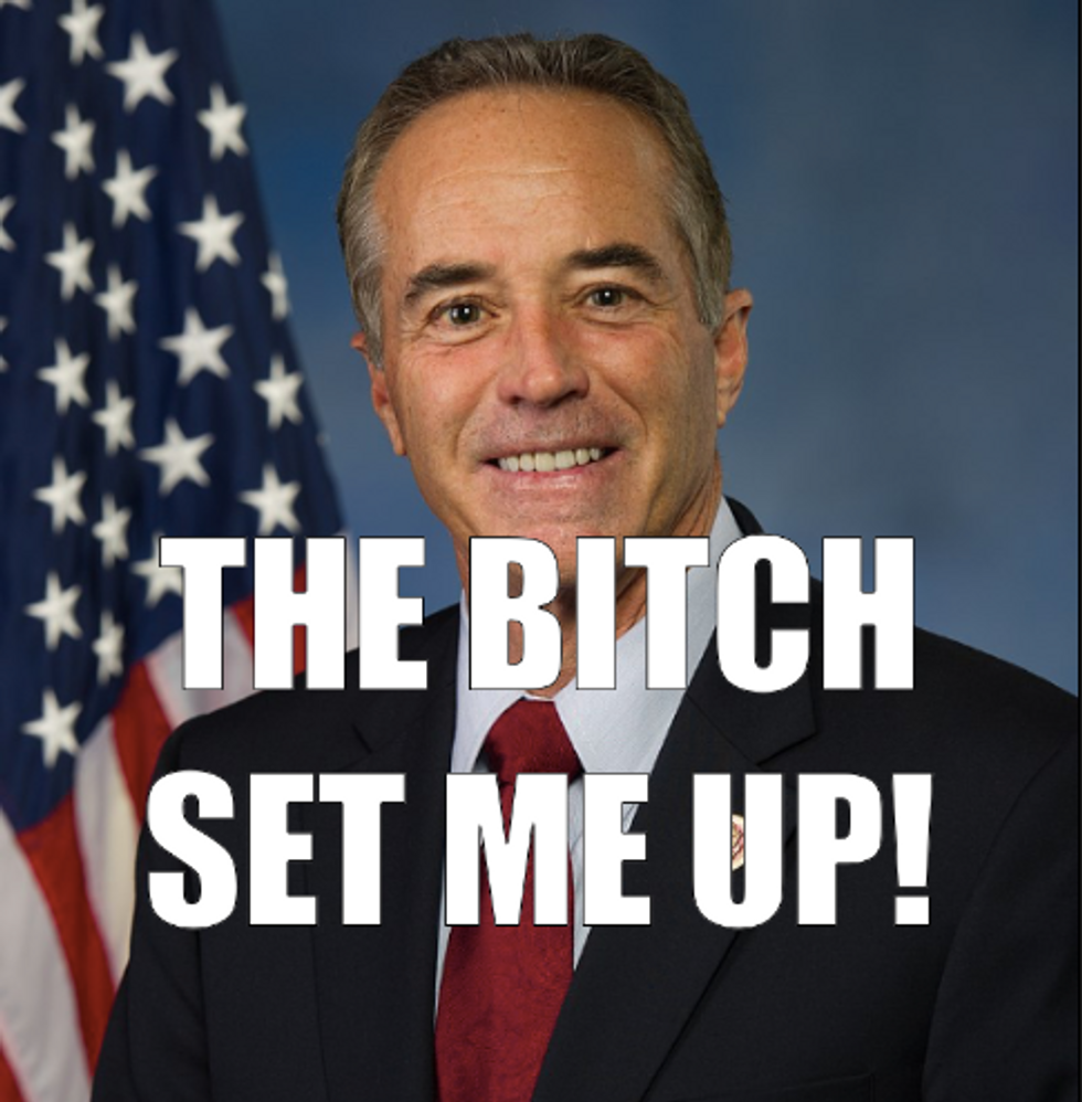 Congressman Chris Collins: The Bitch Set Me Up!