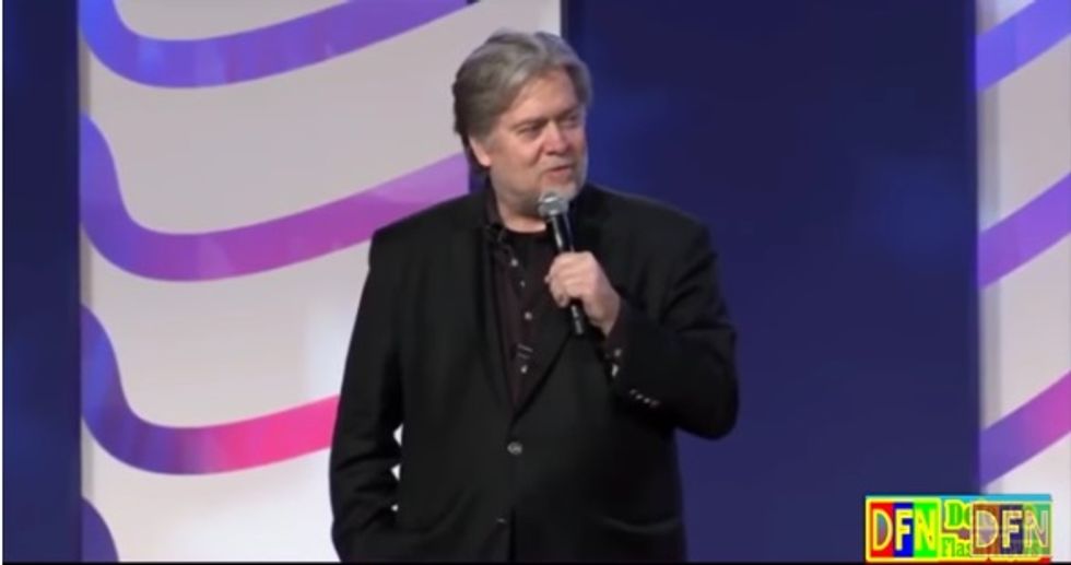 President Bannon Gives 'Values Voters' Jesus-Gasms Over Trump Murdering Their Healthcare