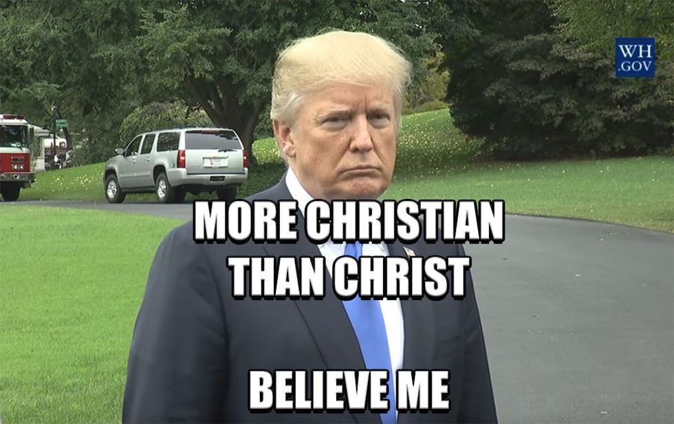 Trump Declares War On GOP For Jesus. Wonkagenda For Mon., Oct. 16, 2017