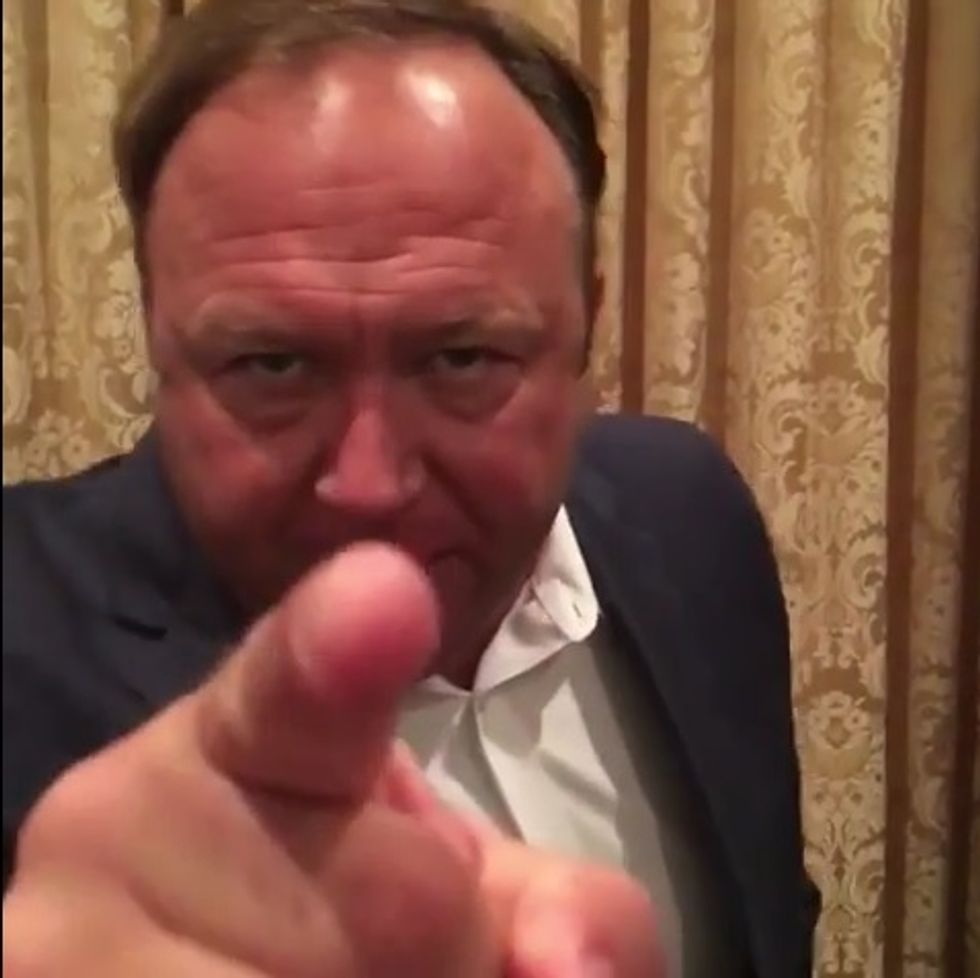 Alex Jones Auditions To Be Trump's White House Press Secretary With Very Sane Revolution Rant